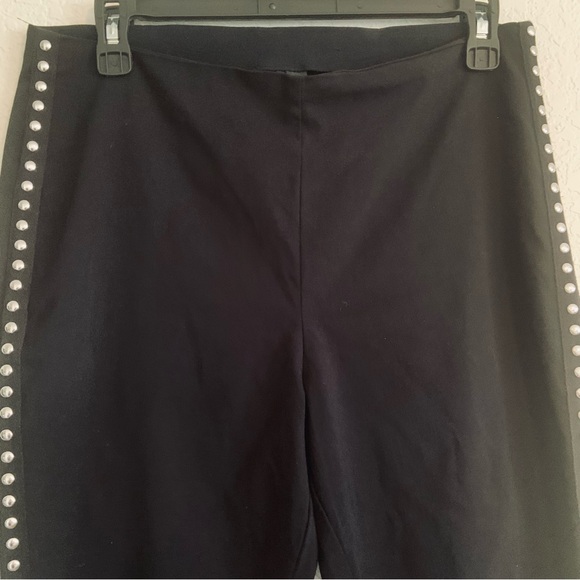 INC International Concepts Black Pull On Pants With Studs - Picture 4 of 7
